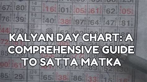 kalyan dey chart|kalyan satka matka chart.